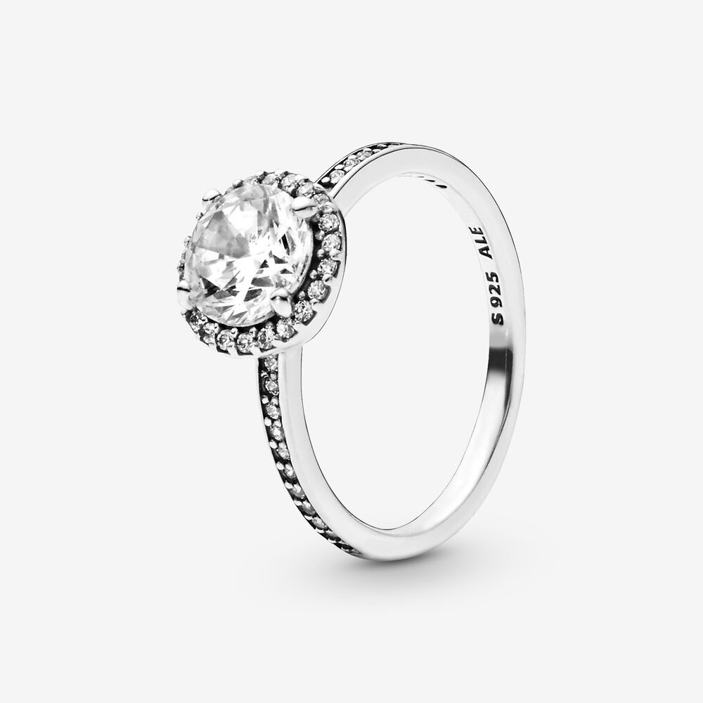 Pandora Round Sparkle Halo Ring